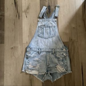 American Eagle Jean Overall Shorts
